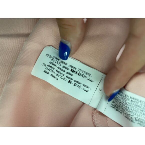 Zara Womens Midi Dress Pink Satin effect Size M Short Sleeve 2330/399 NWT - Picture 11 of 16